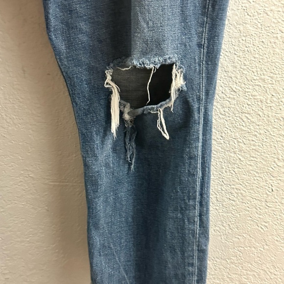 Abercrombie&fitch curve love capri jeans 90's slim Straight Ultra High rise Sz35 - Picture 4 of 8